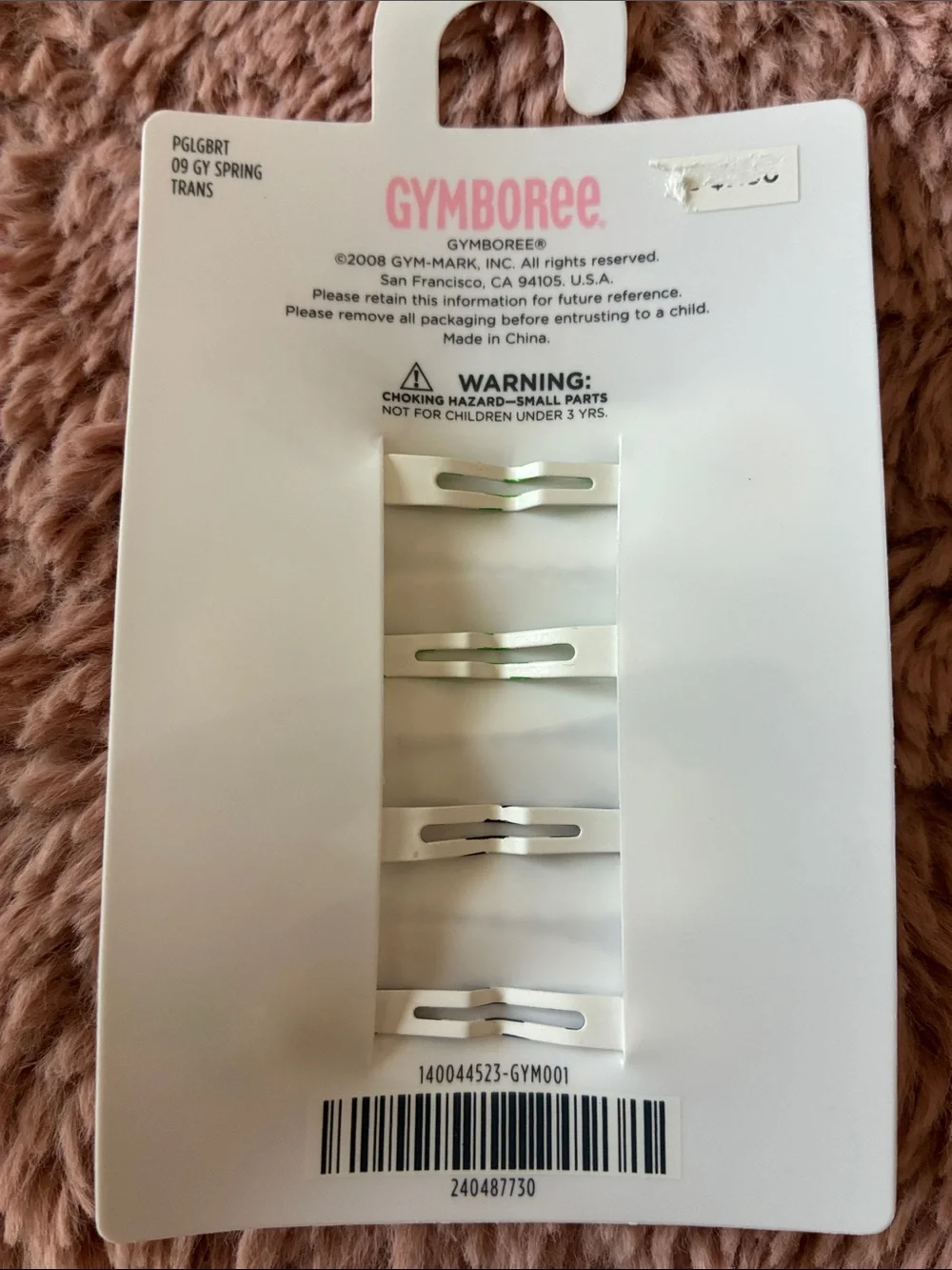 Gymboree Green, Black & Cream Daisy and Crocodile Hair Clip Set - 4 Pack